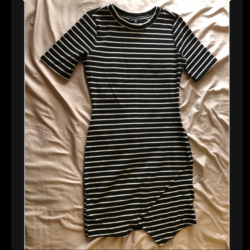 Cute Black and white striped dress